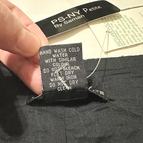 PSNY By Saman Petite Embroid Skirt, Fully Lined, Side-Zip, Black Multicolor- 12P - Picture 16 of 16